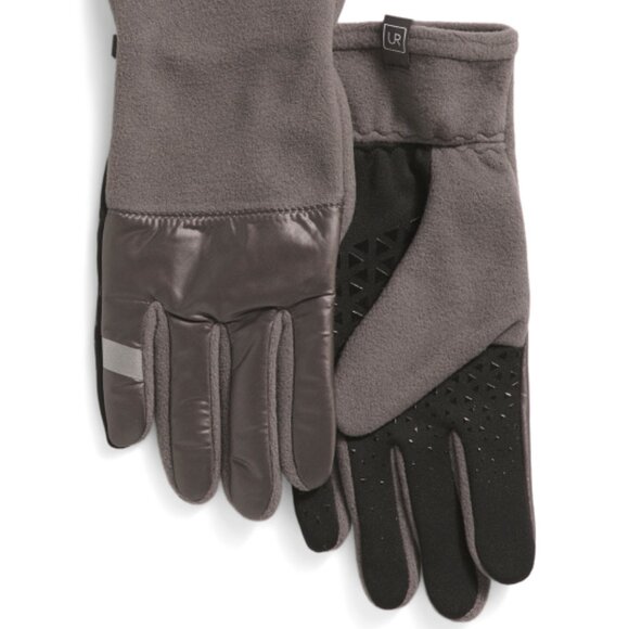 NEW  UR Men's Water Resistant Fleece Gloves With Grip Palms pavement 166TN - Picture 2 of 2